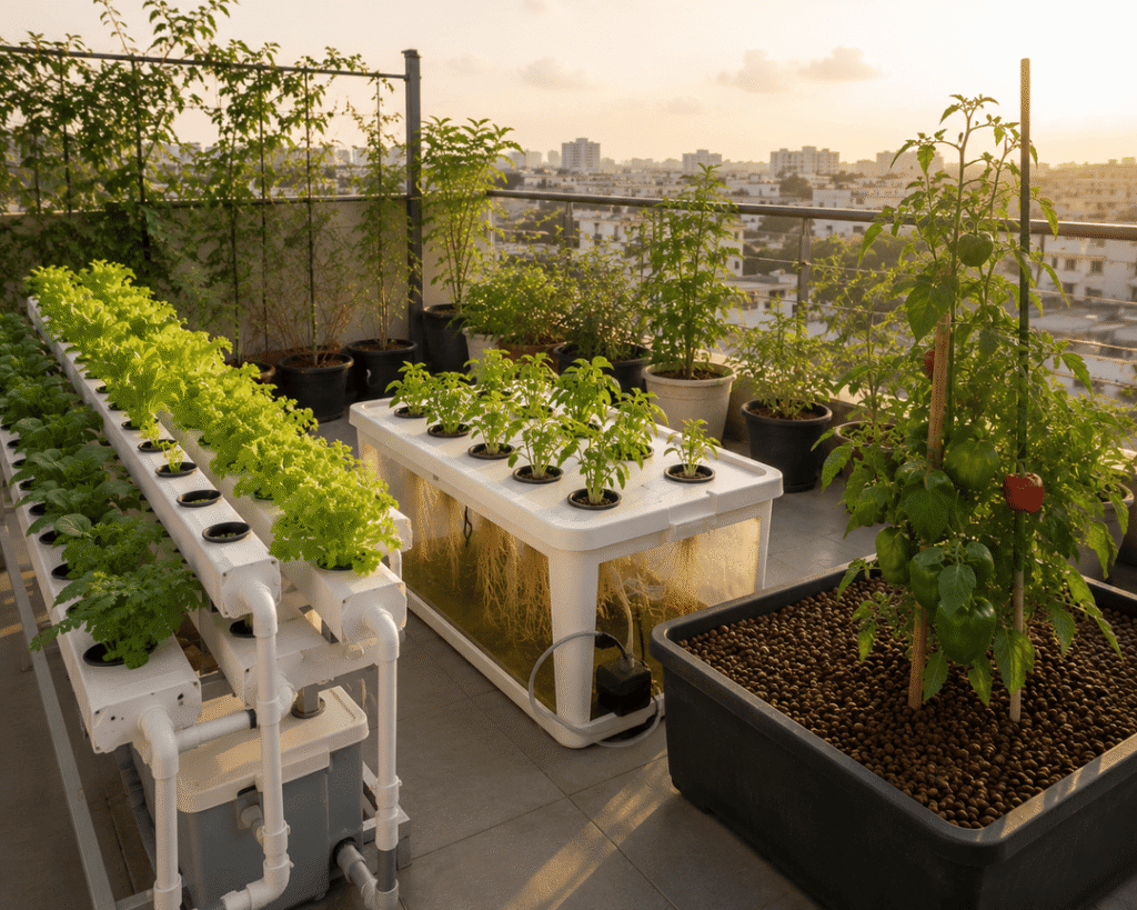 Home hydroponic system in Hyderabad
